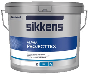 Sikkens alpha projecttex wit 2.5 ltr