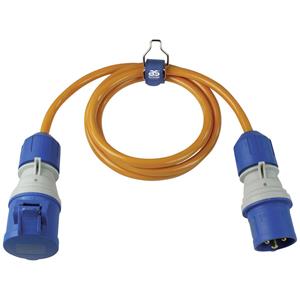 asschwabe AS Schwabe 62430 Strom Verlängerungskabel 16A Orange 1.5m