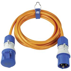 asschwabe AS Schwabe 62431 Strom Verlängerungskabel 16A Orange 5m