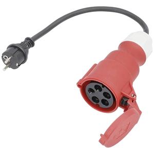 asschwabe AS Schwabe 61371 Strom Adapterkabel 16A Schwarz 0.3m