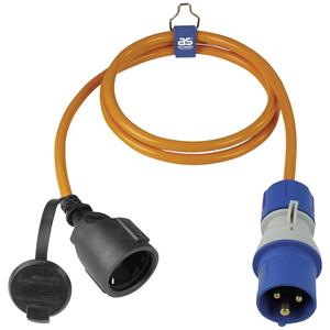 asschwabe AS Schwabe 62435 Strom Adapterkabel 16A Orange 1.5m