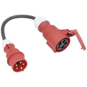 as - Schwabe 61376 Stroom Adapterkabel 16 A Zwart 0.3 m