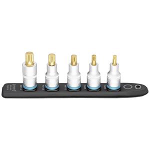 Hazet 990-SR/5 Innen-Vielzahn (XZN) Steckleiste 5teilig Vierkant, 1/2  (12.5 mm)