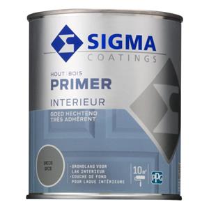 Sigma - Doe Het Zelf Sigma Houtprimer Interieur - Grijs - 0.75L
