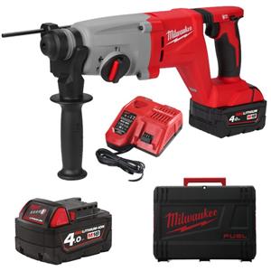 Milwaukee M18 BLHACD26-402X Koolborstelloze SDS-Plus Hamer - 26mm - D-Handvat