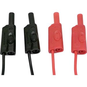 chauvinarnoux Chauvin Arnoux Messleitungs-Set [4mm Sicherheits-Stecker - ] 2m Rot, Schwarz 1 Set