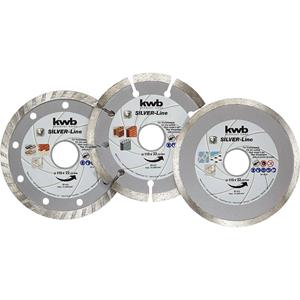 Kwb 797080 Diamanttrennscheibe Durchmesser 115mm Bohrungs-Ø 22mm 3St.