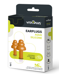 Vitaplus Earplugs Aqua Silicone