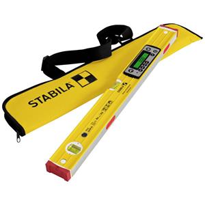 Stabila TECH 196M DL 19823 Digitale Wasserwaage mit Magnet, mit Rutschstopper, inkl. Tasche 61cm 0.5