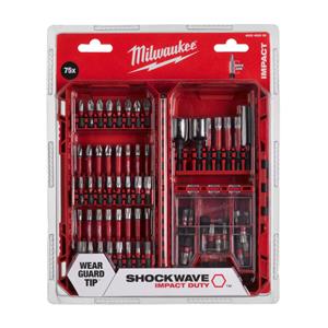 Milwaukee 4932492008 75-delige Shockwave Impact Duty Bitset In Cassette