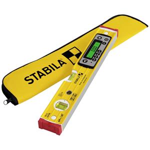 Stabila TECH 196 DL 19830 Digitale Wasserwaage mit Rutschstopper, inkl. Tasche 40cm 0.5 mm/m