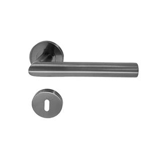 Avenue Deurkruk Rond Rozet Courante Pvd Gun Metal