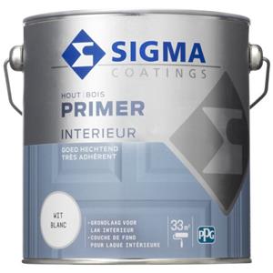 Sigma - Doe Het Zelf Sigma Houtprimer Interieur - Wit - 2.5L