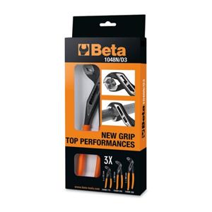 Beta 1048N/D3 3-delige Waterpomptangen Set -​175 / 250 / 300 Mm - 10480923