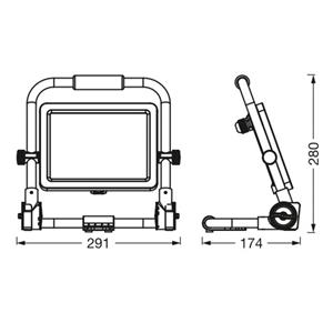 LEDVANCE LED-Worklight Value R-Stand spot 50W