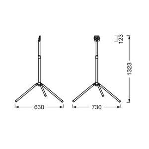 LEDVANCE LED Worklight Value Tripod 1-lamp 20W