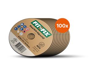 Fit-to-Fix Staal RVS Slijpschijf - 125mm - 100st In Doos
