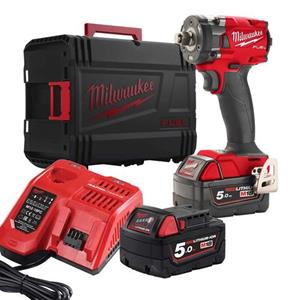 Milwaukee M18 FIW2P12-502x Compacte Slagmoersleutel 1/2Met Borgpen