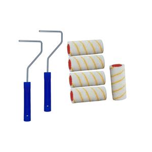 Benson 5x verfrollers / vachtrollers incl 2 rollerbeugels 10 cm -