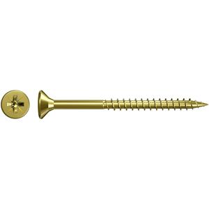 Fischer 551103 Spanplattenschrauben 4mm 35mm Kreuzschlitz Pozidriv galvanisch verzinkt 1000St.