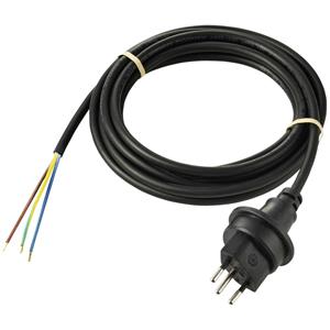 Sygonix SY-5768434 Strom Netzkabel Schwarz 3m witterungsbeständig