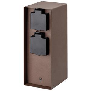 BOLD 10820 Buitenstopcontact 4-voudig Roest Zonder kabel