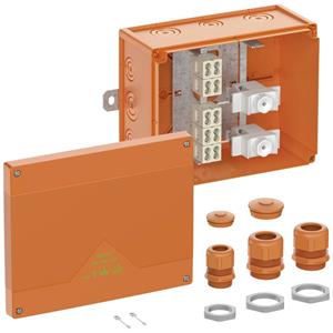 Spelsberg 86963201 Abzweigkasten (L x B x H) 250 x 200 x 120mm Orange IP66 1St.