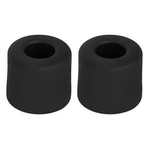 Deltafix Deurbuffer - 2x - deurstopper - zwart - rubber - 30 x 25 mm - schroefbevestiging -