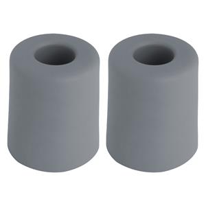 Deltafix Deurbuffer - 2x - deurstopper - grijs - rubber - 35 x 30 mm - schroefbevestiging -