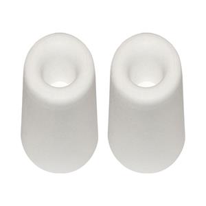 QlinQ Deurbuffer - 2x - deurstopper - wit - rubber - 30 x 25 mm - schroefbevestiging -