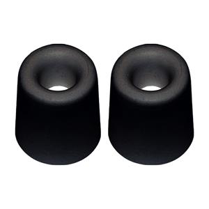 QlinQ Deurbuffer - 2x - deurstopper - zwart - rubber - 30 x 25 mm - schroefbevestiging -