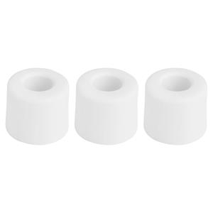 Deltafix Deurbuffer - 3x - deurstopper - wit - rubber - 30 x 25 mm - schroefbevestiging -