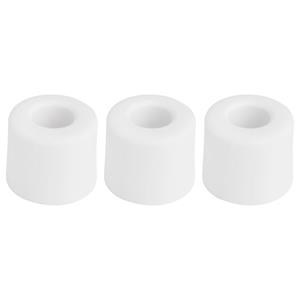 Deltafix Deurbuffer - 3x - deurstopper - wit - rubber - 35 x 30 mm - schroefbevestiging -