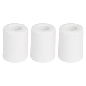 Deltafix Deurbuffer - 3x - deurstopper - wit - rubber - 50 x 35 mm - schroefbevestiging -
