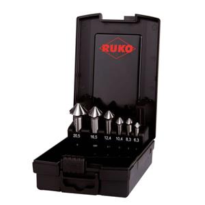 RUKO ULTIMATECUT 4S 102890RO Kegelverzinkboorset 6-delig 6.30 mm, 8.30 mm, 10.40 mm, 12.40 mm, 16.50 mm, 20.50 mm HSS Cilinderschacht 1 set(s)