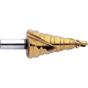 Exact 05311 HSS Stufenbohrer 7 - 38.5 mm, 7 - 40.5 mm, M12 - M40 Gesamtlänge 110mm Zylinderschaft 1