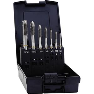 Exact 05117 Maschinengewindebohrer 7teilig metrisch M3, M4, M5, M6, M8, M10, M12 Rechtsschneidend DI