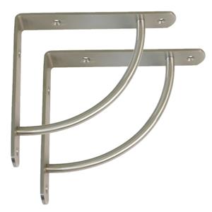 Amig Plankdrager/steun Heavy Support - 2x - metaal - zilver - H170 x B170 mm - Tot 180 kg -