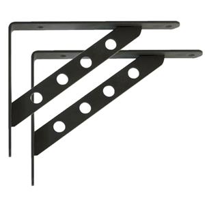 Amig Plankdrager/steun Heavy Support - 2x - metaal - zwart - H300 x B240 mm - Tot 260 kg -