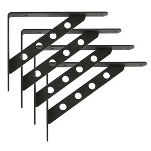 Amig Plankdrager/steun Heavy Support - 4x - metaal - zwart - H250 x B195 mm - Tot 330 kg -