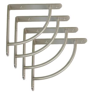 Amig Plankdrager/steun Heavy Support - 4x - metaal - zilver - H170 x B170 mm - Tot 180 kg -