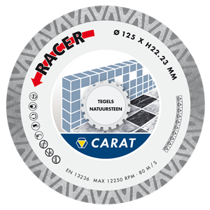 Carat Diamantzaagblad 125mm Tegels / Natuursteen Racer - CDB1253000