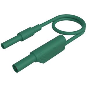 SKS Hirschmann MAL S WS-B 100/2,5 grün Veiligheidsmeetsnoer [4mm-veiligheidsstekker - 4mm-veiligheidsstekker, stapelbaar] 100 cm Groen 1 stuk(s)