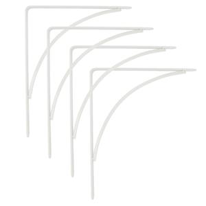 Amig Plankdrager/planksteun van metaal - 4x - gelakt wit - H150 x B125 mm - Tot 105 kg -