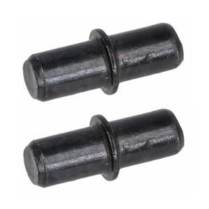 Amig Kastplankdragers/steunen - 16x stuks - metaal - zwart - D5 x L16 mm -