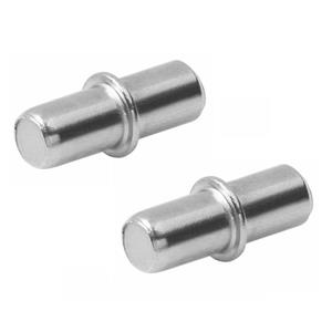 Amig Kastplankdragers/steunen - 24x stuks - metaal - zilver - D5 x L16 mm -