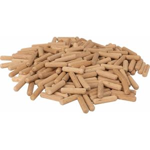 Amig Houten deuvels - 60x stuks - connectpluggen - bruin - D10 x L40 mm -