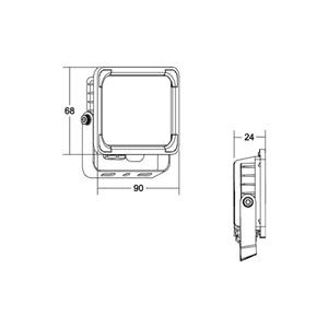 BRUMBERG Neo Micro LED schijnwerper, breedte 9 cm