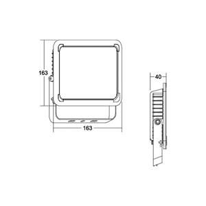 BRUMBERG Neo Midi LED schijnwerper breedte 23,3 cm