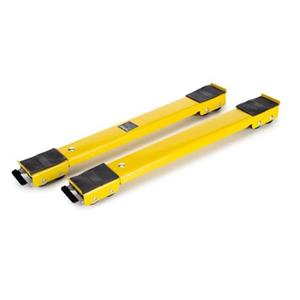 Uitschuifbare Meubelrollers, 2-delig, Uitschuifbaar Van 44.5 Cm Tot 70 Cm, 250 Kg, Geel, Me